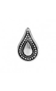 Metal bead drop deco 24x16mm Antique silver